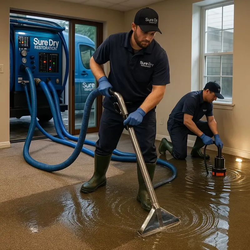 Water Extraction and Removal process in Muskegon Heights, MI